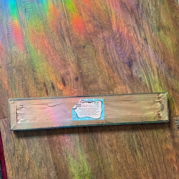 Vintage 1970s Turner rectangular gold ornate wall mirror - Picture 5 of 6